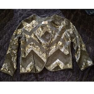 Olivia Palermo Chelsea 28 Beaded Jacket Small